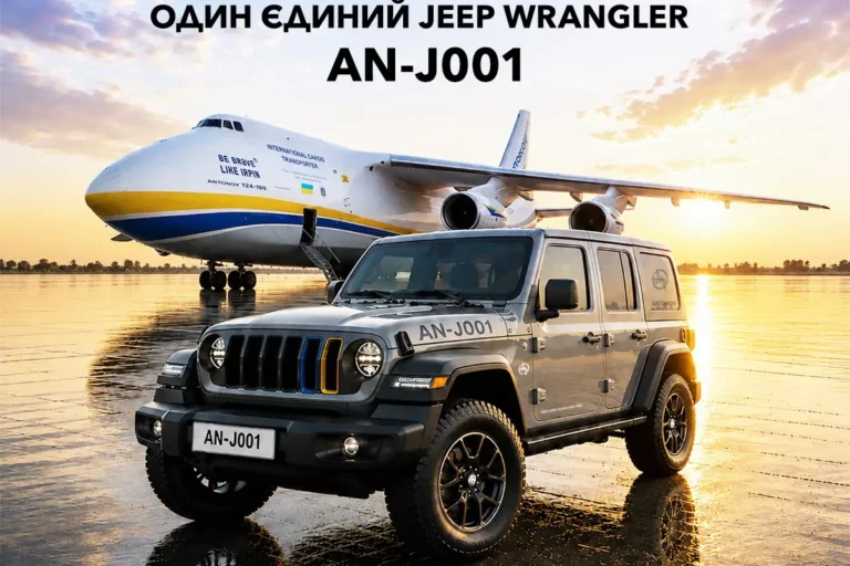 Jeep Wrangler «AN-J001»: ексклюзивний ювілейний проєкт до 35-річчя Незалежності України