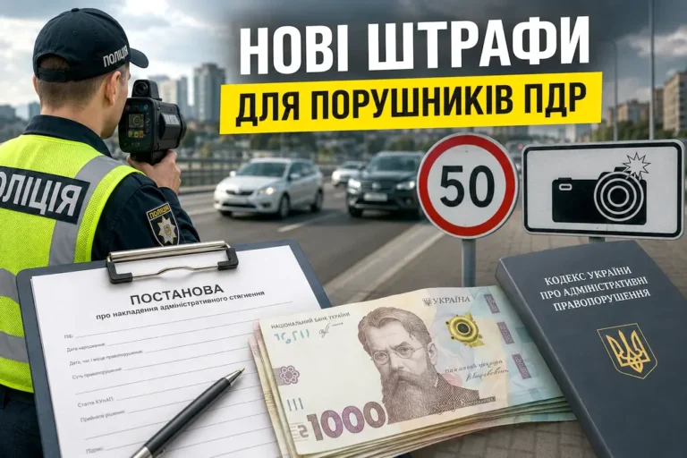 Рада готує “тюремні” штрафи: Нові покарання для водіїв в Україні